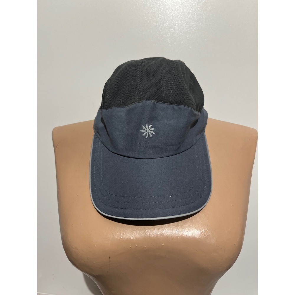 Athleta Performance Running Cap Charcoal Navy Mesh Reflective Hat 905889 OS‎